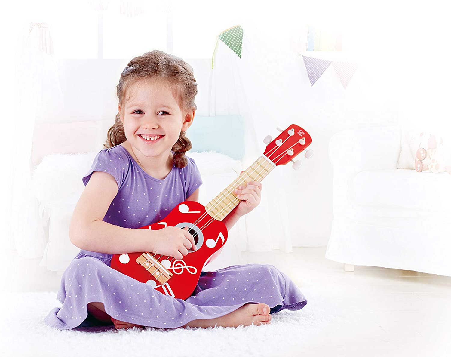 Музыкальная игрушка Гавайская гитара, цвет – красный  